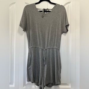 Grey Short Sleeved Romper